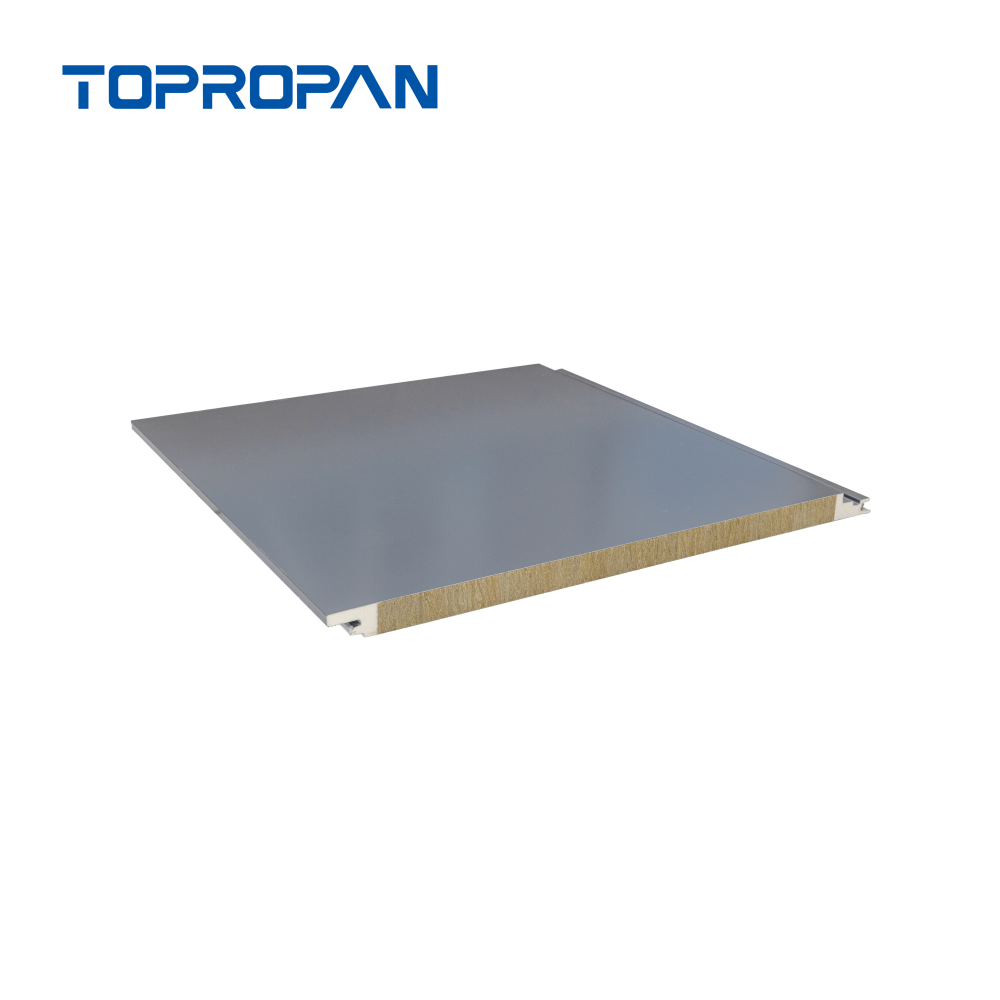 Panel sándwich de pared de lana de roca