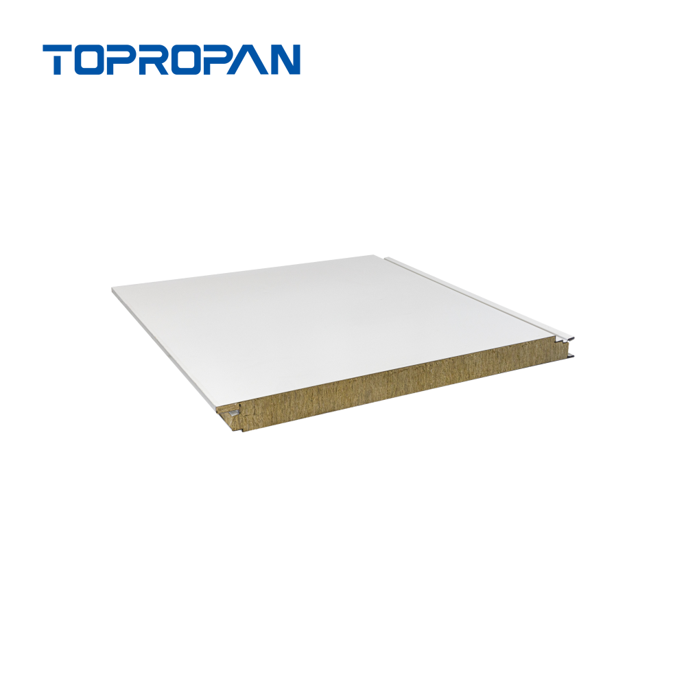 Panel sándwich de pared de lana de roca
